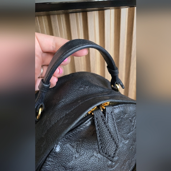 Louis Vuitton Sorbonne Monogram Empreinte Leather Backpack Black Noir main image 6